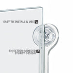 Azar Sign Holder, 8.5" x 8.5", Vertical, Wall Mounted, Clear, Acrylic, 2/Pack (106626)