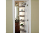 Household Essentials 6-Shelf Plastic Over-the-Door Storage Rack, 18", Gray (2150-1)