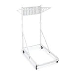 AdirOffice Blueprint Metal Mobile File Cart with Lockable Wheels, White (613-WHI)