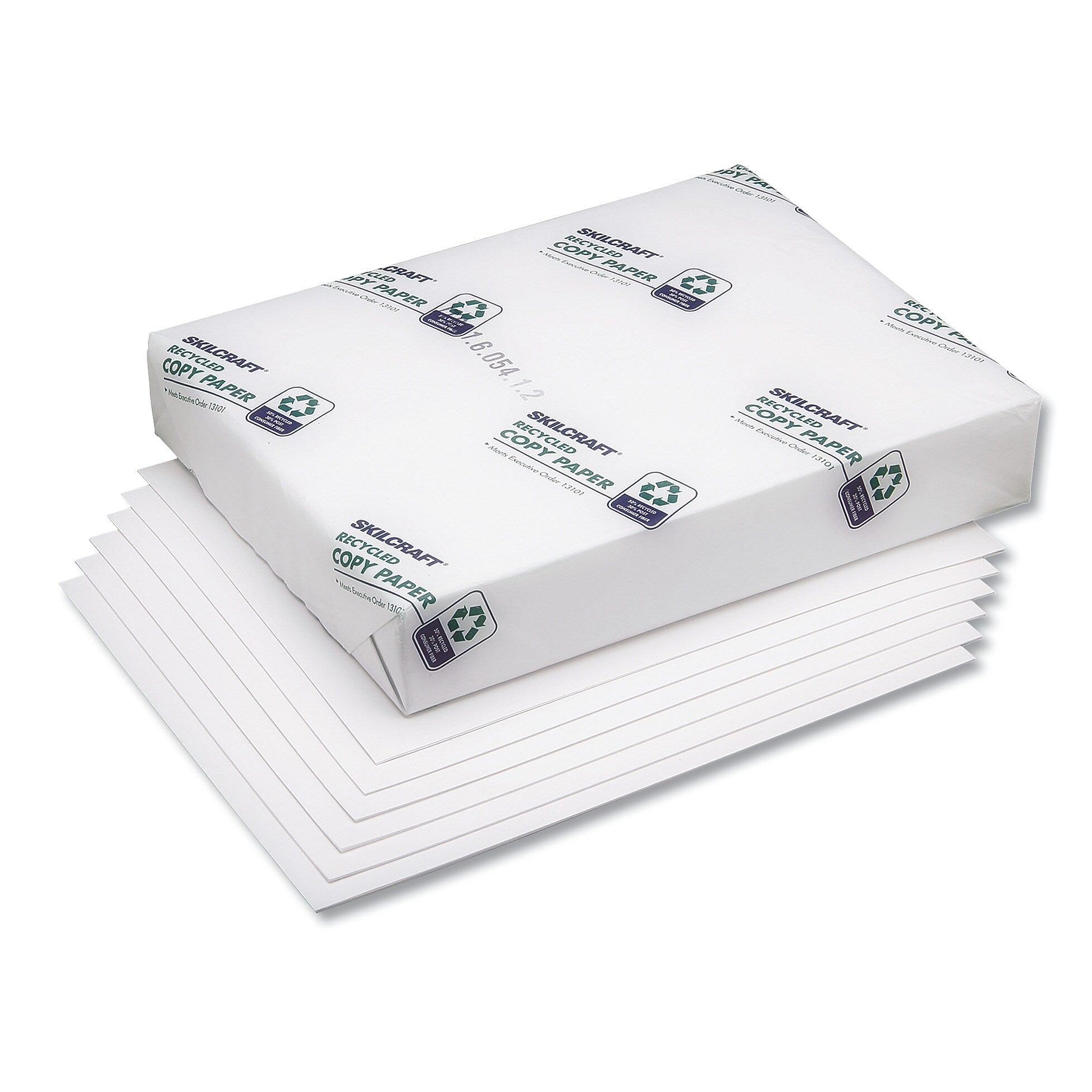 AbilityOne SkilCraft Bond Paper, 92 Bright, 20 lb. Bond Weight, 8.5" x 11", 500 Sheets/Ream, 10 Reams/Carton