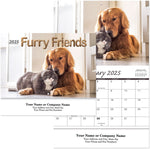 2025 Furry Friends Wall Calendar Stapled, Qty 1000