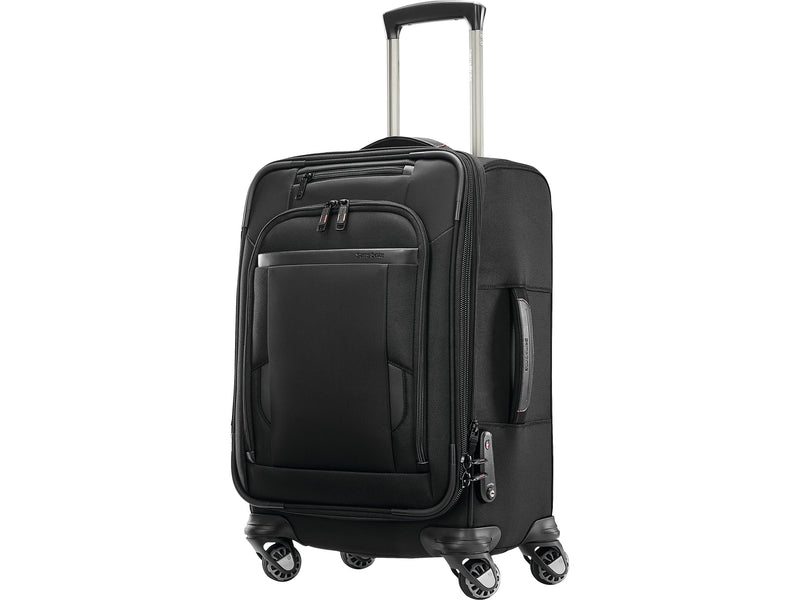 Samsonite 22.4" Carry-On Suitcase, 4-Wheeled Spinner, TSA Checkpoint Friendly, Black (127373-1041)