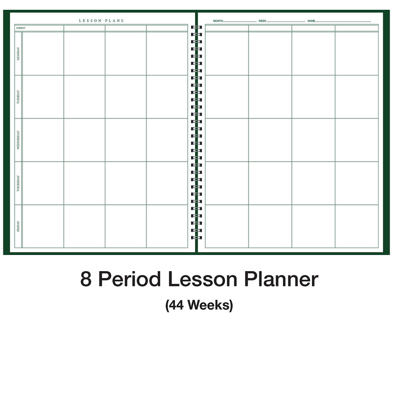Ward Undated Combination Class Record and Lesson Plan Book, 8.5" x 11", 25/Pack (WRD-910-18-CP)