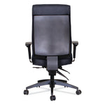 Alera Wrigley Series 24/7 High Performance High-Back Multifunction Task Chair, Up to 300 lbs., Black Seat/Back, Black Base