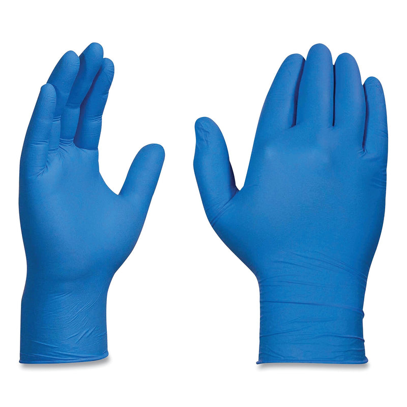 X3 by AMMEX Industrial Nitrile Gloves, Powder-Free, 3 mil, Small, Blue, 100/Box, 10 Boxes/Carton