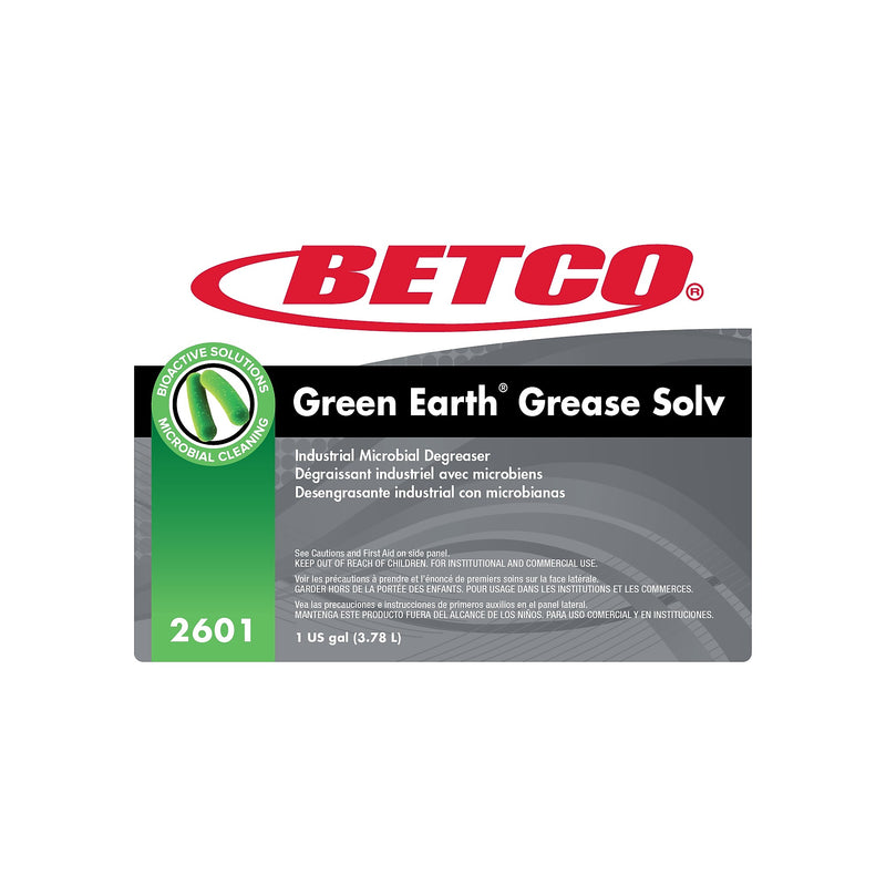 Betco Probiotic Grease Solv Industrial Microbial Degreaser, Orange Scent, 1 gal Bottle, 4/Carton (BET26010400)