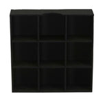 Household Essentials 9-Compartment Drawer Organizers, Black Linen, 2/Pack (7676-1)