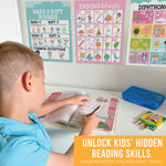 Hadley Designs 11" x 14" Colorful Sound Wall Phonics and Vowels English Posters, 9/Set (HDDX004ACFGFJ)