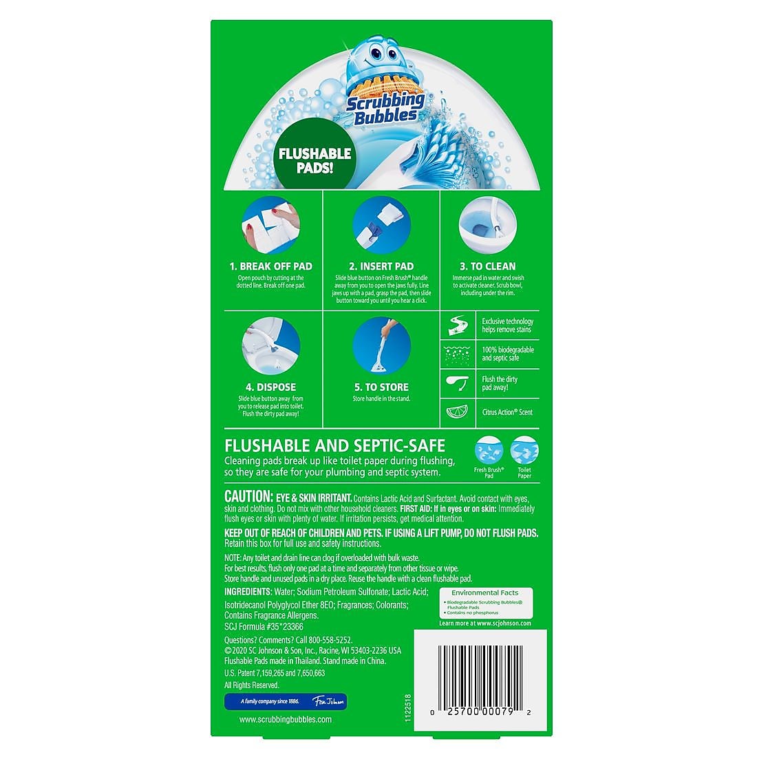 Scrubbing bubbles Fresh Brush Toilet Cleaning System Starter Kit, Citrus Scent (301822)