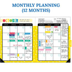 Carson Dellosa Education Happy Place Undated Lesson Planner, 10.9" x 8.9", 128 Pages (CD-105034)