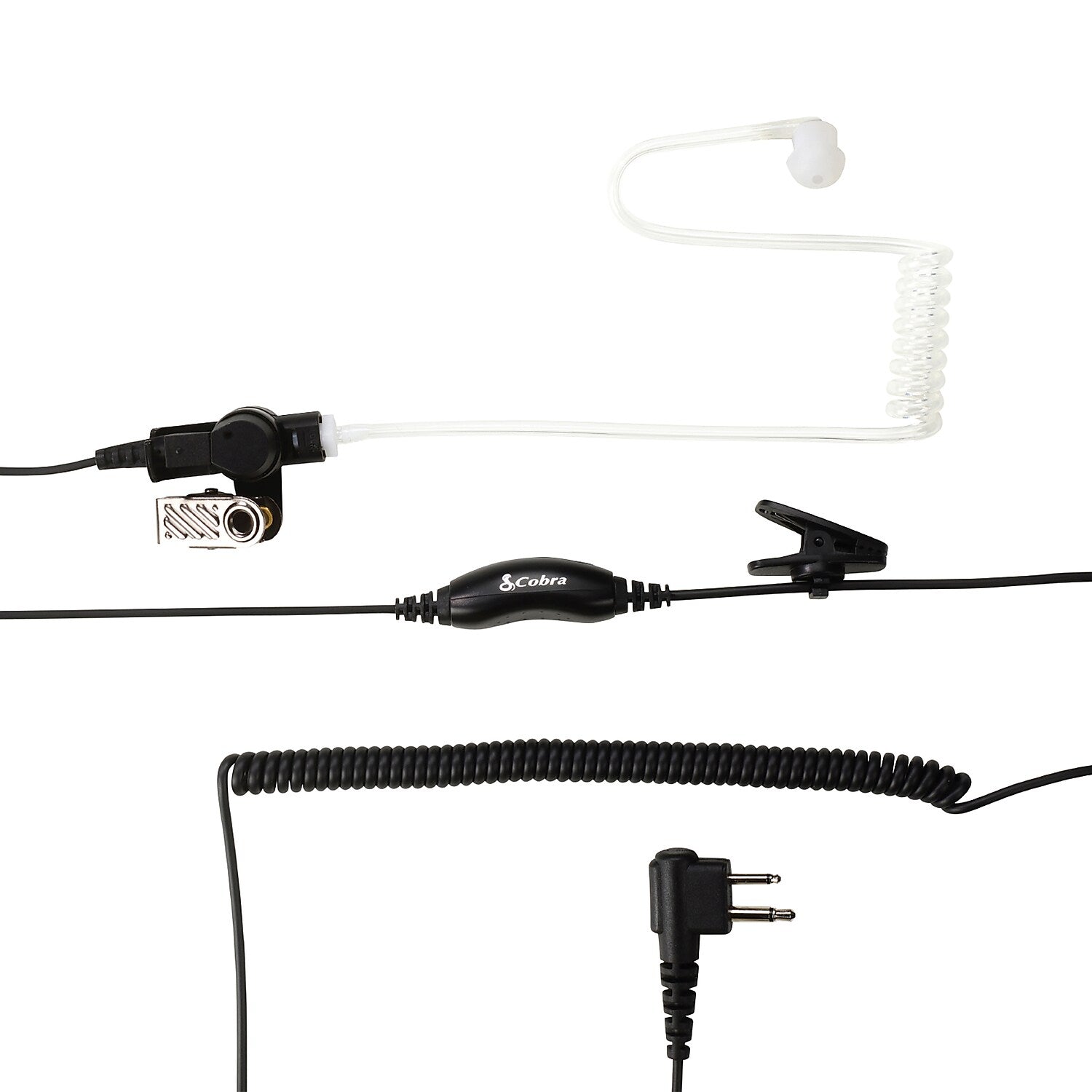 Cobra Surveillance Earpiece for Cobra Performa 400/450 2-Way Handheld Business Radios, Black (0010097-1)