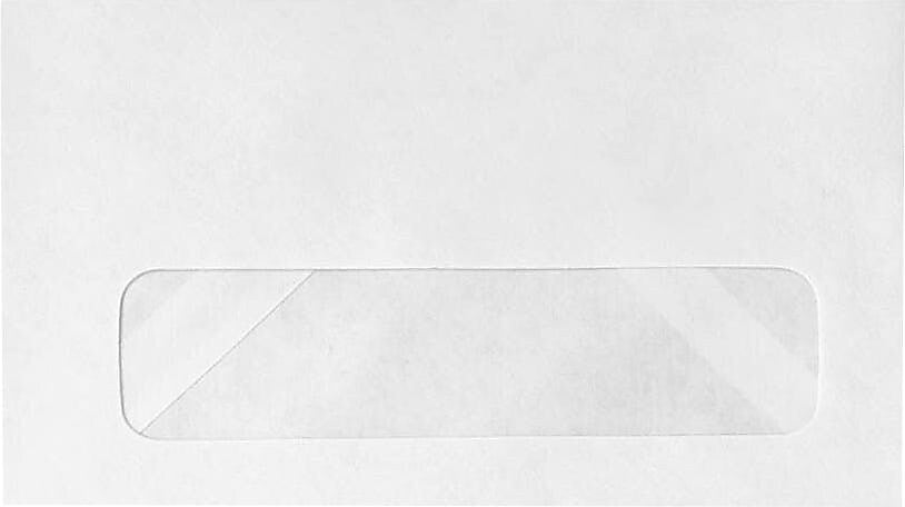 JAM Paper #6 3/4 Booklet Envelope 3 5/8" x 6 1/2", White, 50/Pack (18002-50)