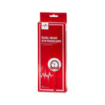 Medline Dual Head Stethoscope, Red (MDS926206)