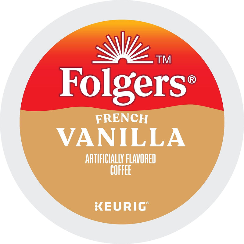 Folgers French Vanilla Coffee, Medium Roast, 0.31 oz. Keurig® K-Cup® Pods, 24/Box (6661)