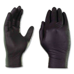 AMMEX Professional Nitrile Exam Gloves, Powder-Free, 3 mil, Small, Black, 100/Box, 10 Boxes/Carton