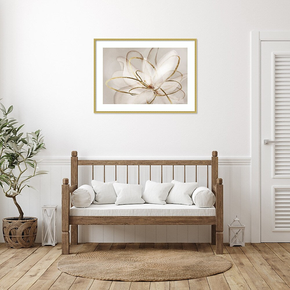 Amanti Art Transparent Beauty III (Floral) by Eva Watts Wood Framed Wall Art Print, 41" x 30" (A42677794069)