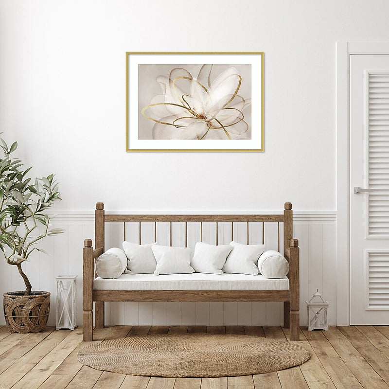 Amanti Art Transparent Beauty III (Floral) by Eva Watts Wood Framed Wall Art Print, 41" x 30" (A42677794069)