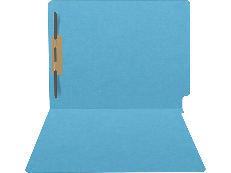 Medical Arts Press Heavy Duty End Tab File Folder, Straight-Cut, Letter Size, Blue, 40/Box (S-09461-DBL)