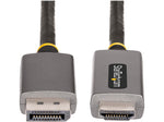 StarTech 6.6' 8K DisplayPort to HDMI Adapter Cable, Male to Male, Space Gray (133DISPLAYPORTHDMI21)