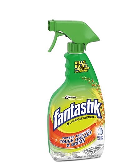 Fantastik Disinfectant Multi-Purpose Cleaner, Fresh Scent, 32 oz Spray Bottle, 8/Carton (SJN306387)