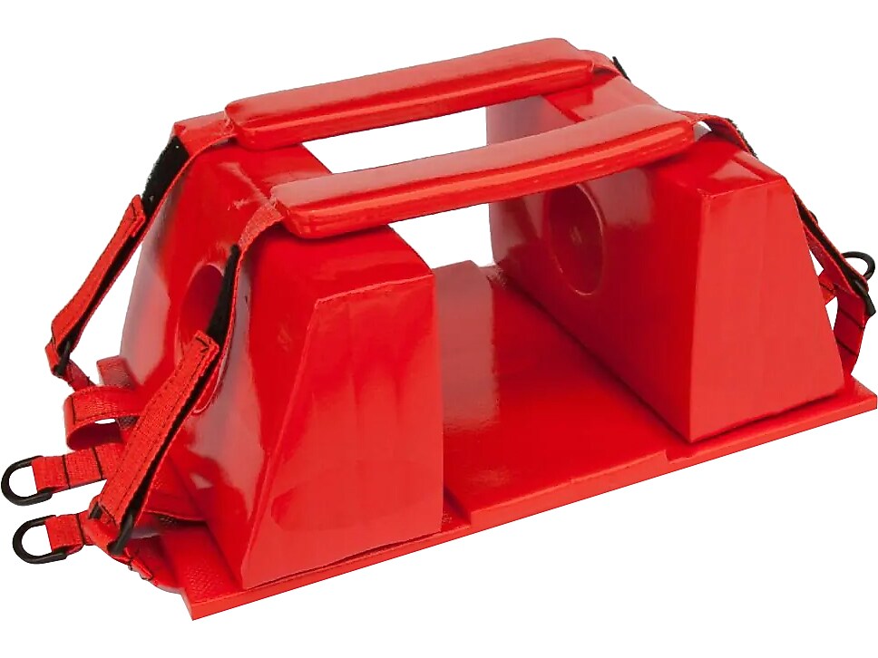 Kemp Foam Head Immobilizer Set, Adjustable Size (10-001-RED)