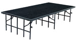 NPS 16"H Stage, 3' x 8', Black Carpet (S3616C10)