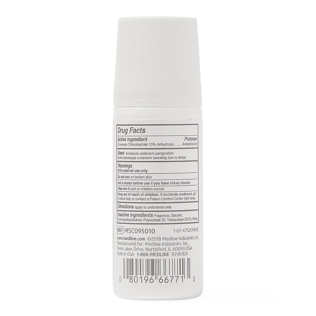 MedSpa Roll-On Antiperspirant, Fresh Scent, 1.5 oz (MSC095010H)