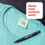 Staples Duramark Permanent Marker, Ultra Fine Tip, Black, Dozen (ST62927)