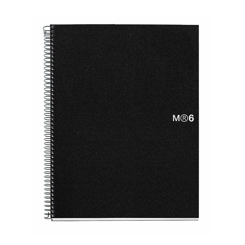 Roaring Spring Paper Products Subject Notebooks, College Ruled, 150 Sheets, Black, 5/Carton (45171CS)
