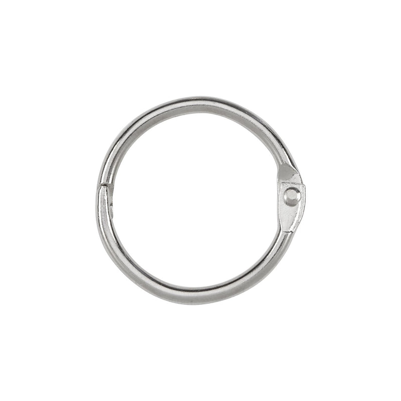 ACCO Book Ring, 1" Capacity, Silver, 100/Box (A7072202)