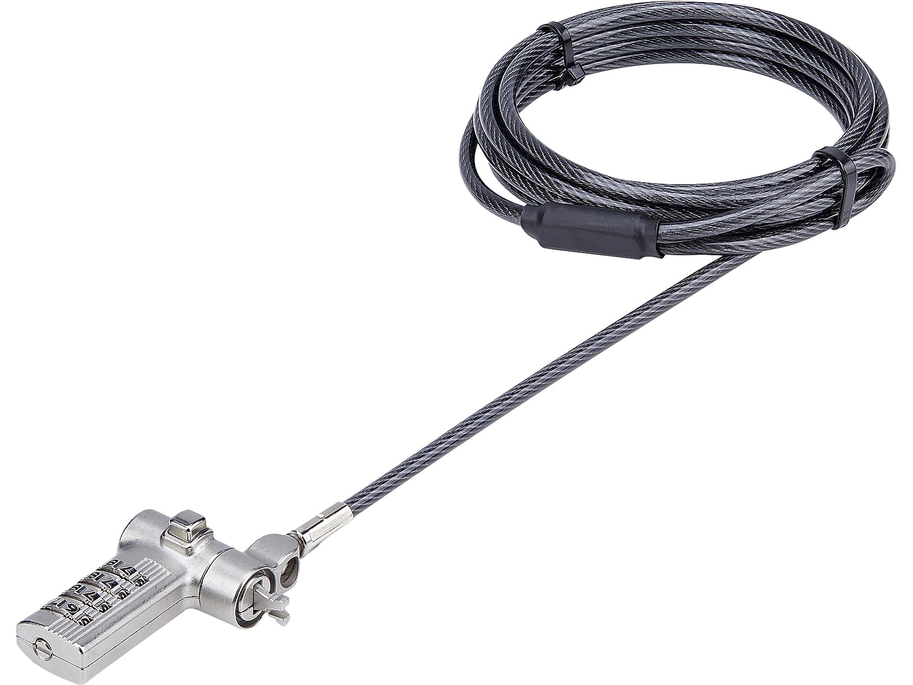StarTech Universal Keyless Combination Laptop Cable Lock, 6.6 ft. (UNIVC4D-LAPTOP-LOCK)