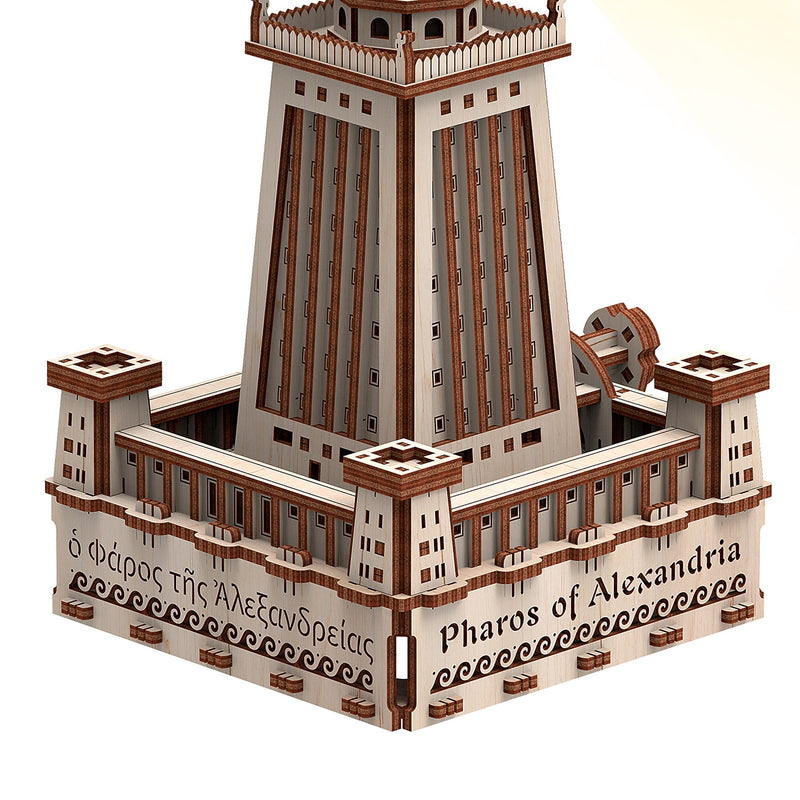 Mr.Playwood Alexandria Lighthouse Eco-light 3D Wooden STEM Model, 280 Pieces/Set (AVRAV1612301)