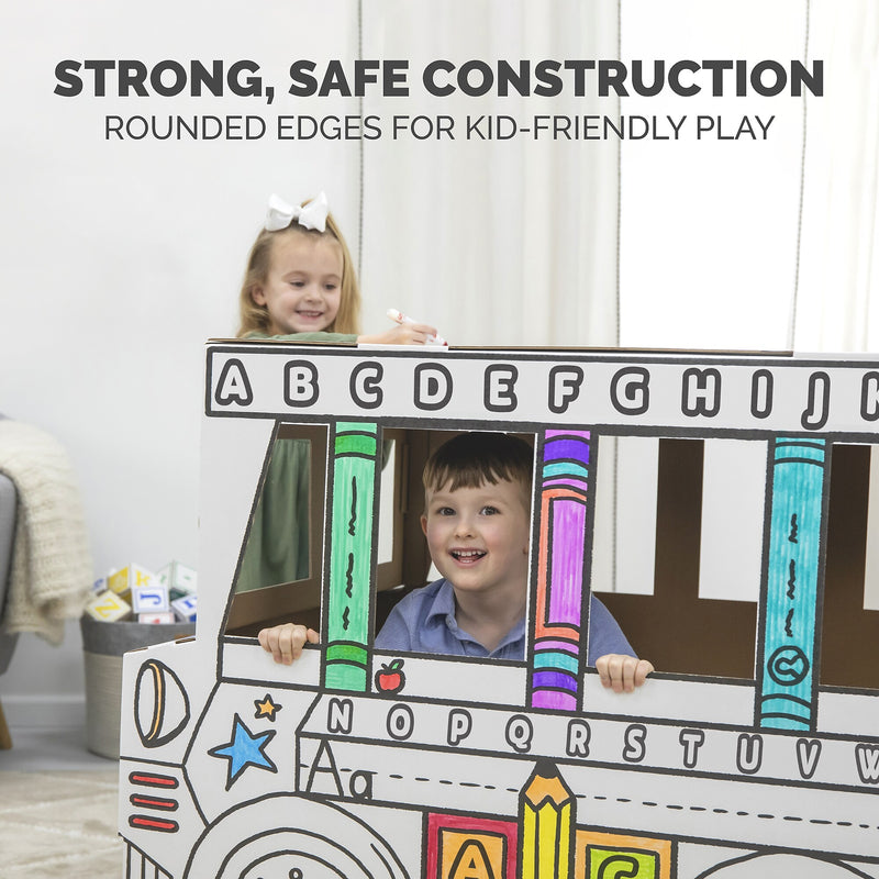 Bankers Box At Play School Bus Playhouse Kit (100016912)