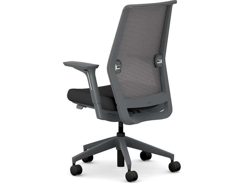 HON Cipher Mesh/Fabric Swivel Task Chair, Black/Charcoal (HCFRT.STC.H.S.IC.CU10.TC00.AL.ST.SB.S)