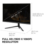 ViewSonic 27" 180Hz LCD Gaming Monitor, Black (VX2728J)