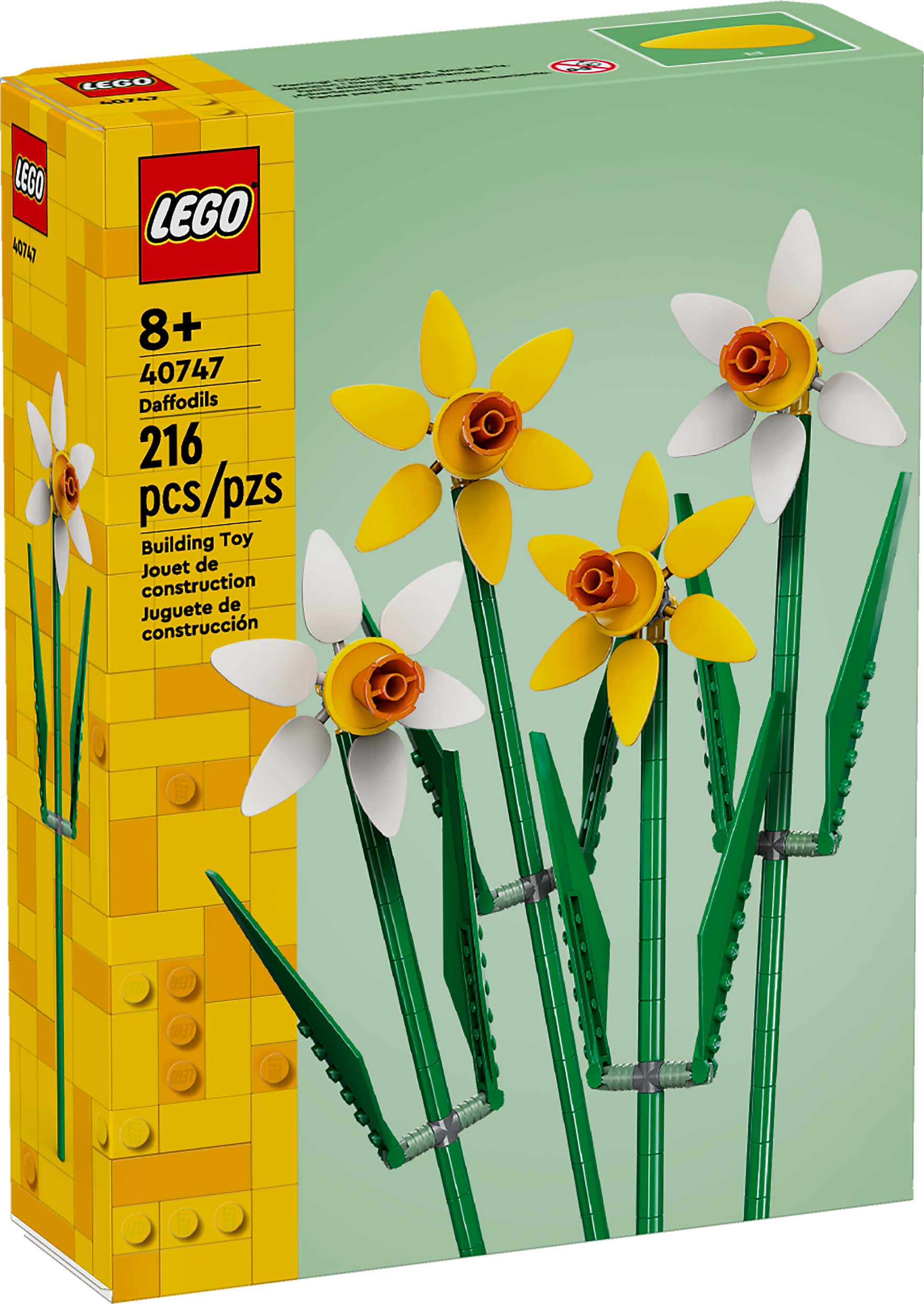 LEGO Botanicals Daffodils, 216 Pieces (40747)