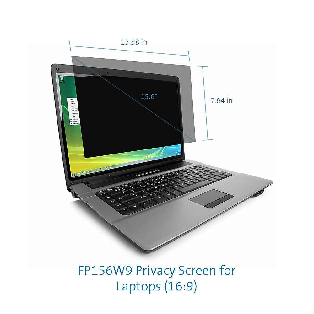 Kensington Anti-Glare Reversible Privacy Screen for 15.6" Widescreen Laptop, 16:9 (K55784WW)