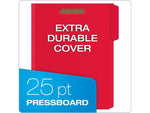 Pendaflex 60% Recycled Pressboard Classification Folder, 2" Expansion, Letter Size, Bright Red, 25/Box (15936GW)
