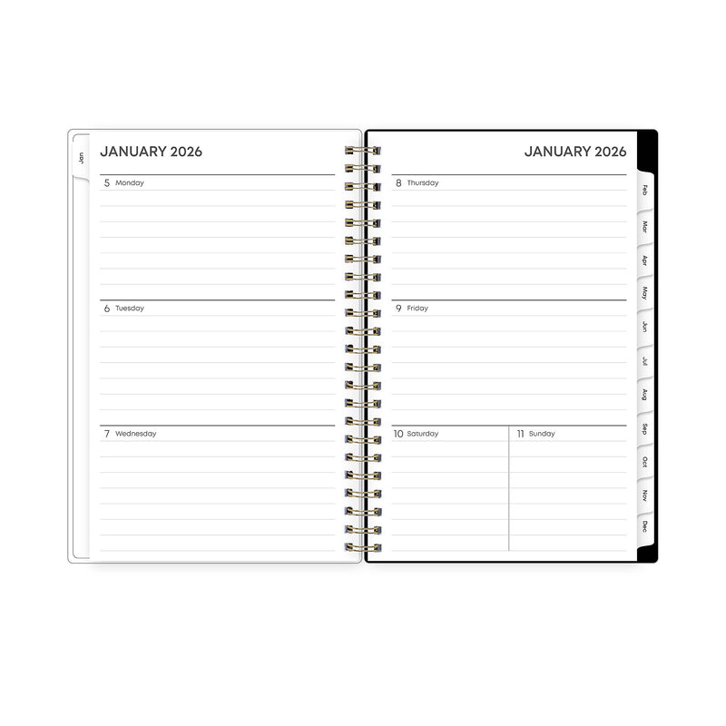 2026 Blue Sky Baccara 5" x 8" Weekly & Monthly Planner, Plastic Cover (110212-26)