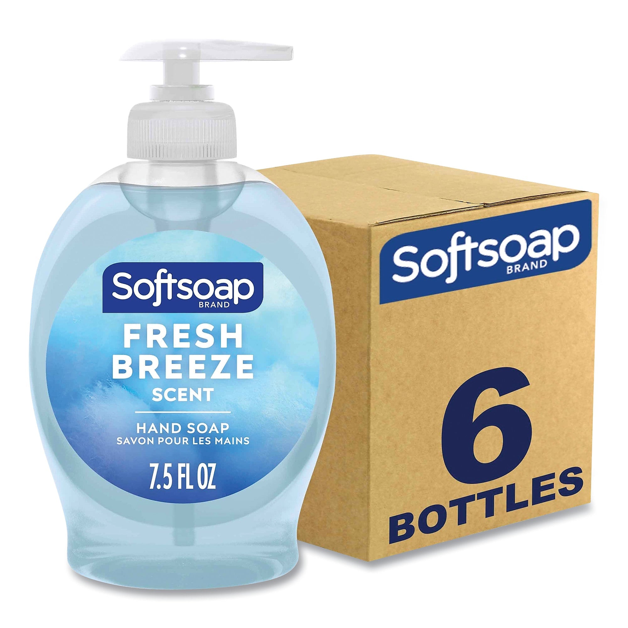 Softsoap Liquid Hand Soap, Fresh Breeze, 7.5 oz, 6/Carton (CPCUS04964CT)
