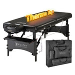 Master Massage 30” Galaxy Therma Top Portable Massage Table with Accessories (Black) (20244)