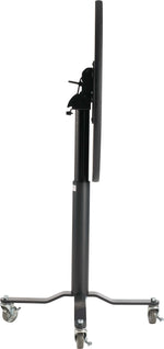 NPS PCT Series Premium Plus 36" Round Café Table, Adjustable Height, Black/Grey Nebula (PCT136PBTMGY)