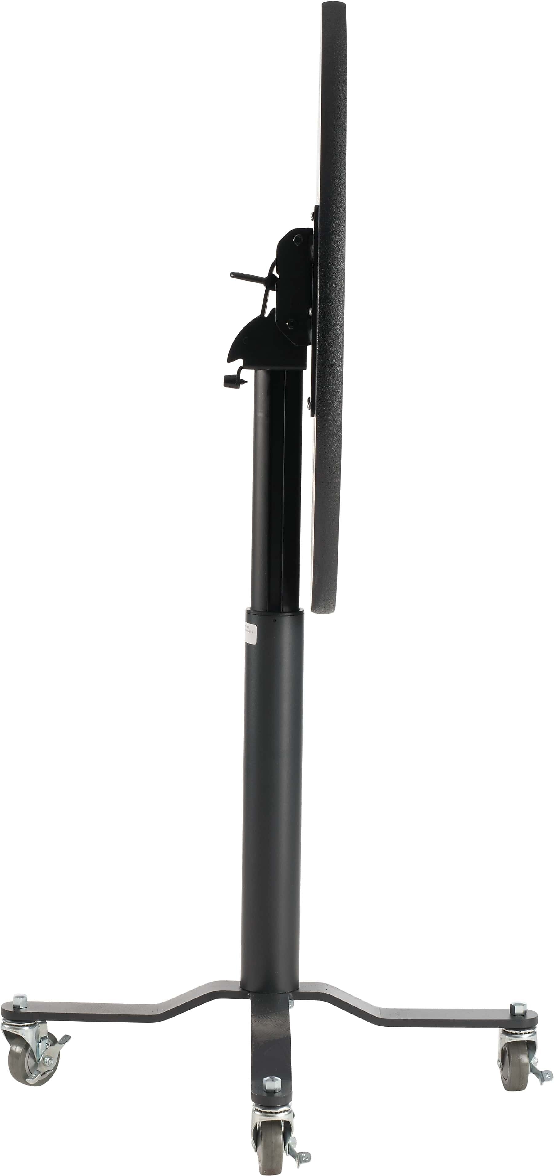 NPS PCT Series Premium Plus 36" Round Café Table, Adjustable Height, Black/Grey Nebula (PCT136PBTMGY)
