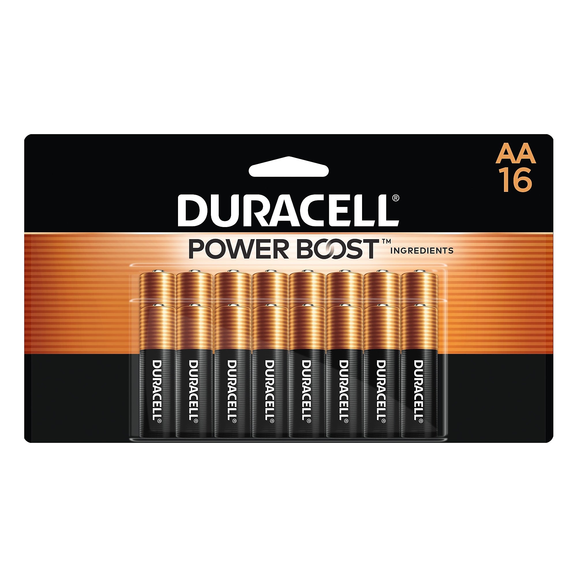 Duracell® Coppertop® AA Alkaline Batteries, 16/Pack
