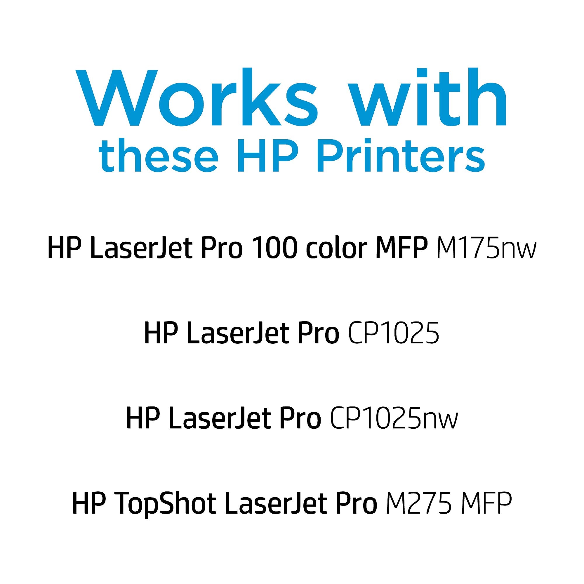 HP 126A Cyan Standard Yield Toner Cartridge, Prints Up to 1,000 pages (CE311A)
