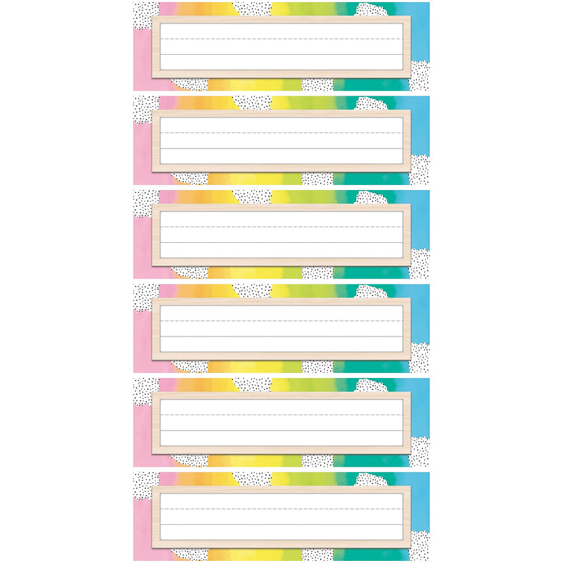 Happily Ever Elementary Creatively Inspired School Name Plates, 9.5" x 2.8", 36/Pack, 6 Packs/Bundle (CD-122156-6)