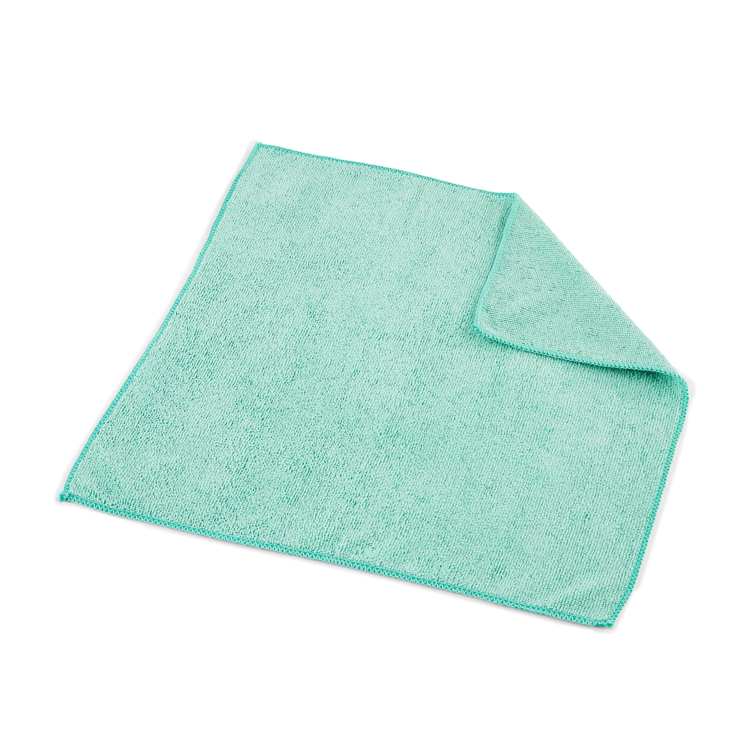 Coastwide Professional™ Microfiber Cloths, 16" x 16", Green, 12/Pack (CW52878)