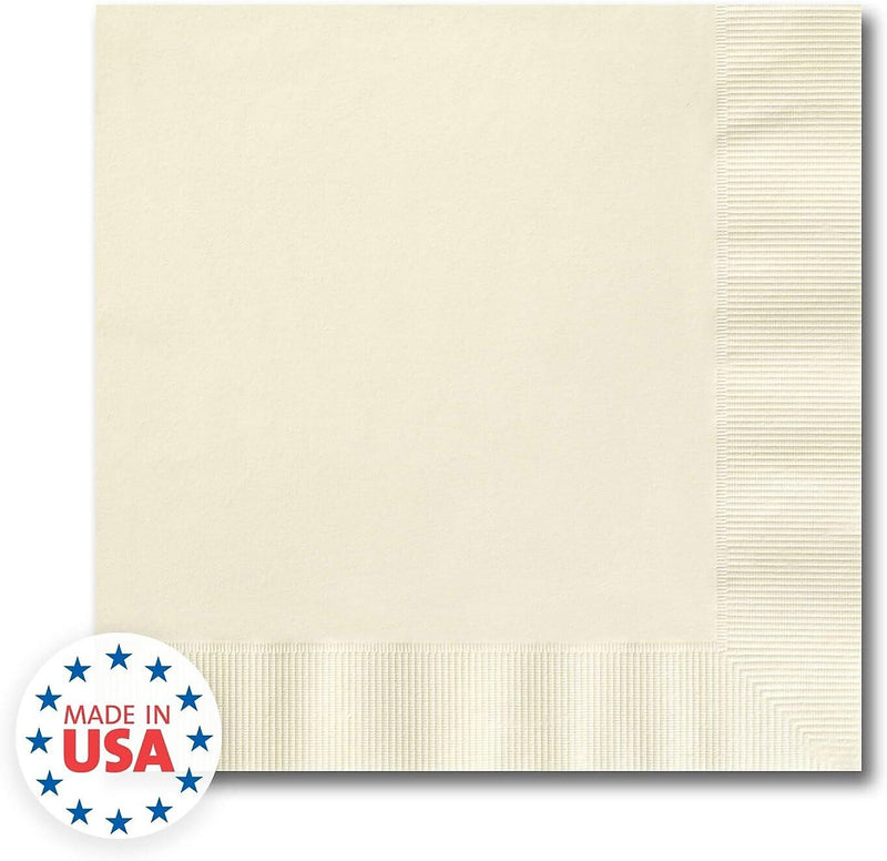 Ecru Beverage Napkin - Full Color Imprint, 100/BX