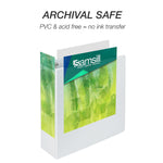 Samsill Earth's Choice Plant-Based Durable  4" View Binder,  3-Ring , Made in USA, White (18997)