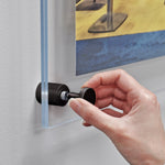 Azar Poster Holder, 21" x 26", Wall Mounted, Black, Acrylic (105528-BLK)